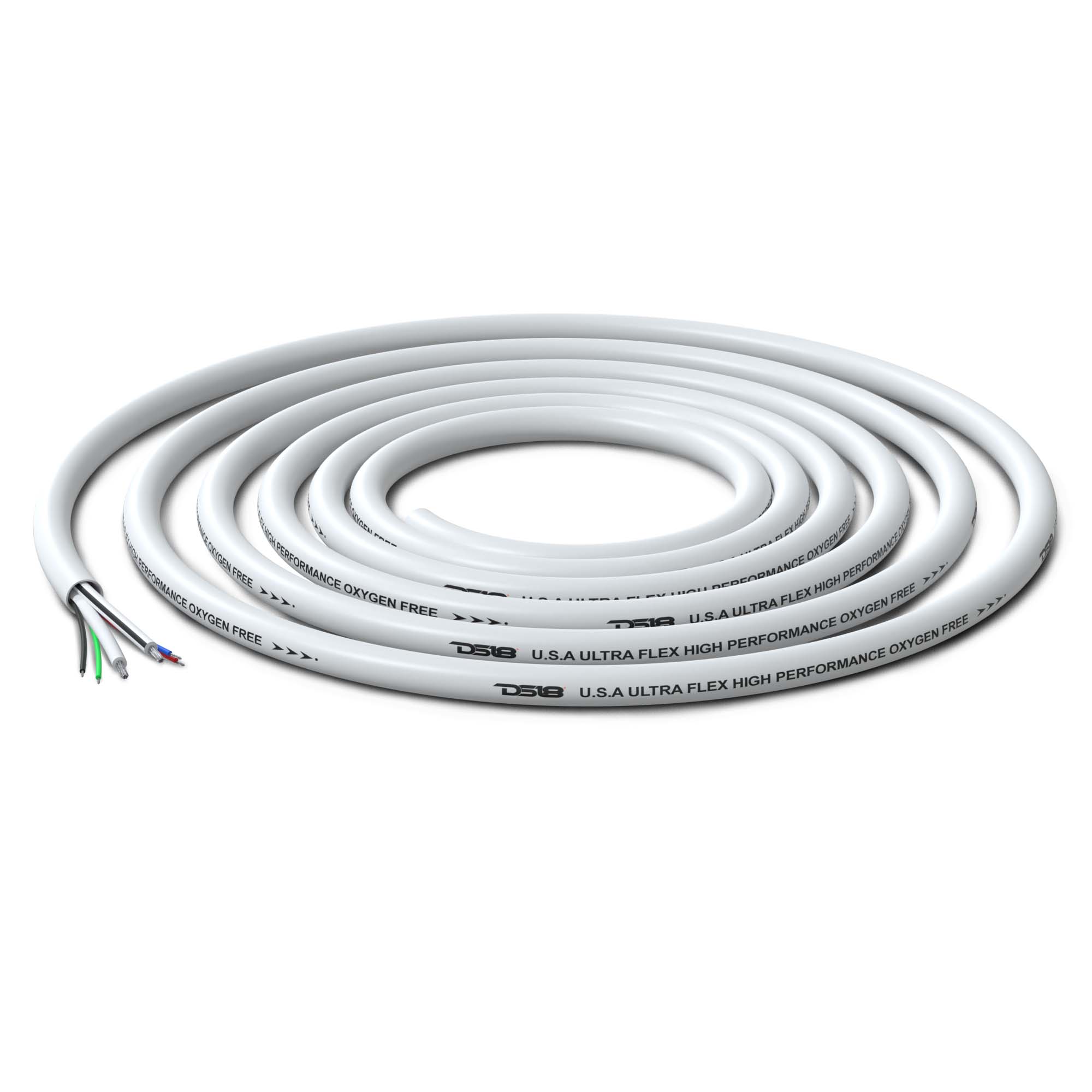 18-GA LED RGB and 16-GA Speaker Wires Marine Grade Tinned 100% Copper OFC -100 Feet