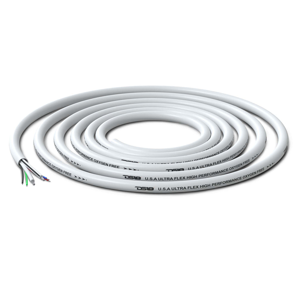 18-GA LED RGB and 16-GA Speaker Wires Marine Grade Tinned 100% Copper OFC -100 Feet
