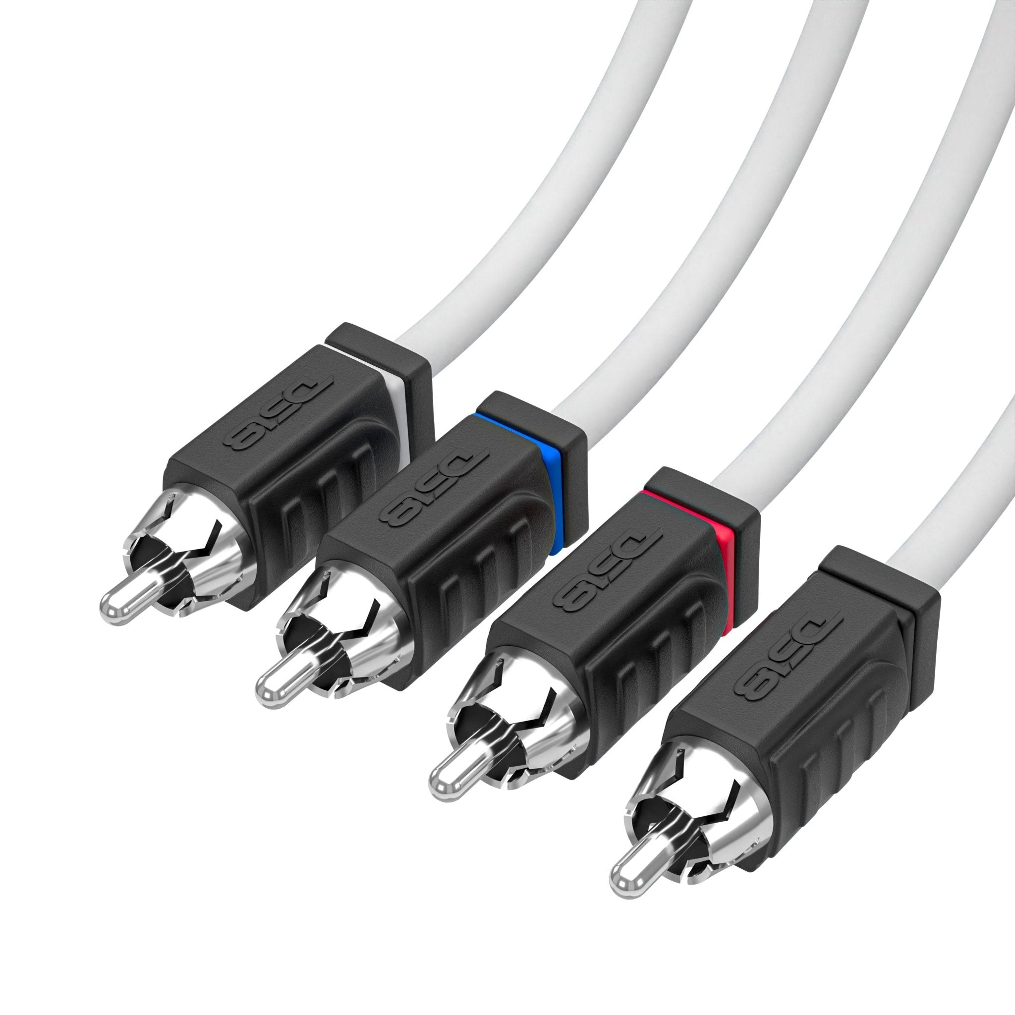 RCA Marine Grade Tinned 100% Copper OFC 6 Feet / 4 Channel - WHITE