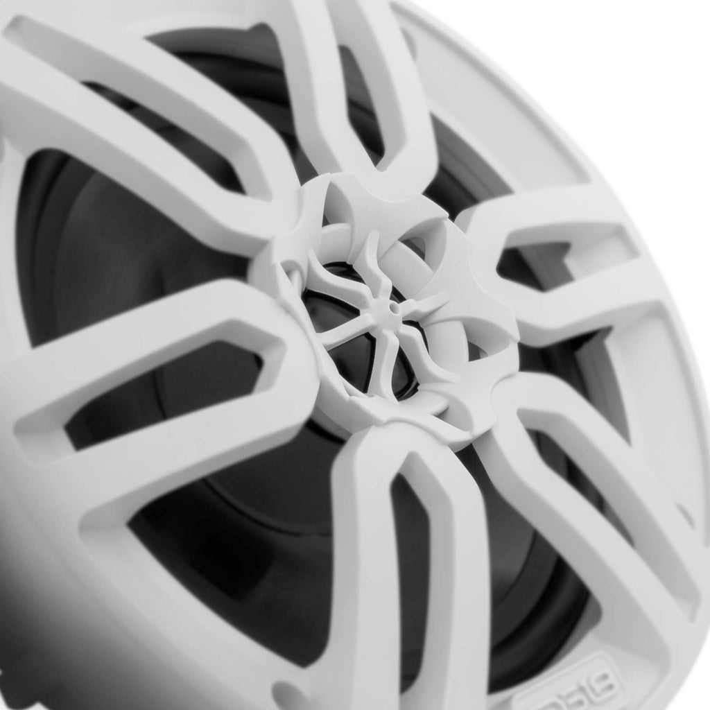 DS18 Golf Cart Package - 2 x 6.5” Marine Speakers +1 x 2 Ch Amp +1 x AMPKIT8 +1 x ENSBTRC-SQ, BLACK or WHITE.