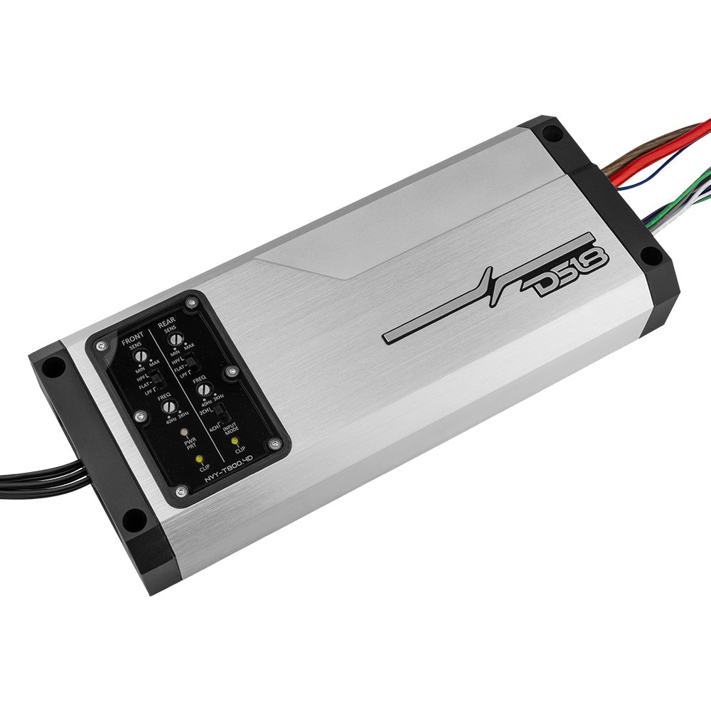NVY 4-Channel Full-Range IP67 Marine and Powersports Amplifier 200 x 4 @ 4-Ohm Watts RMS
