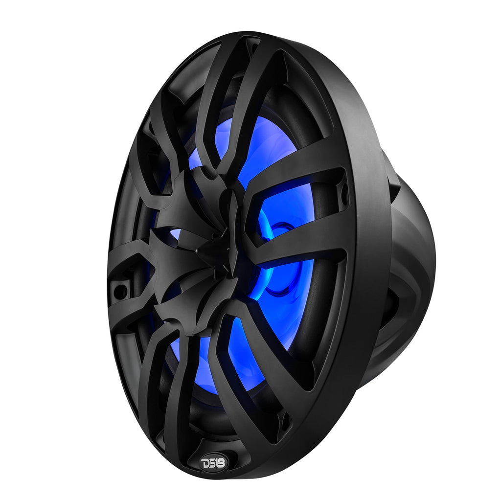 NXL 10" 2-Way Coaxial Marine Speaker with LED RGB Lights | 200W RMS 4-Ohm