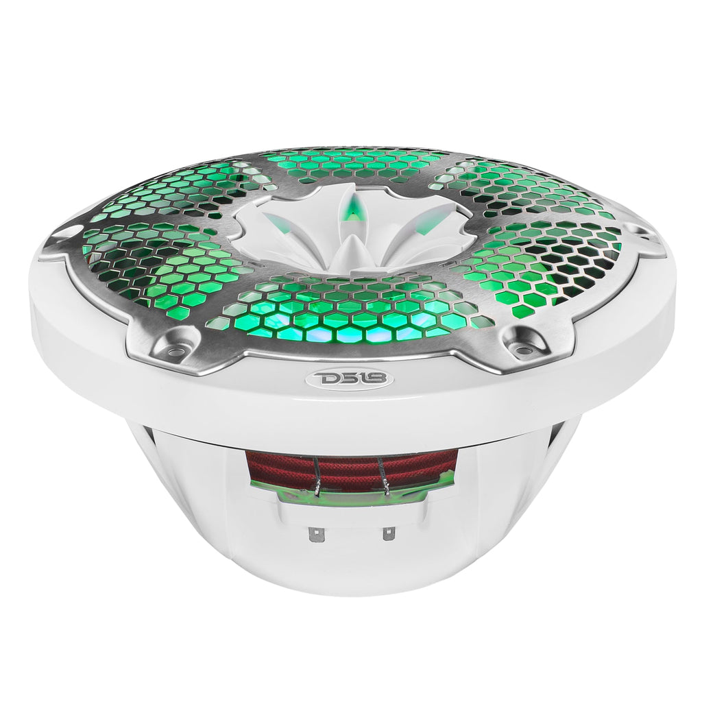 NXL 10" 2-Way Coaxial Marine Speaker with RGB LED Lights 200 Watts Rms 4-Ohm
