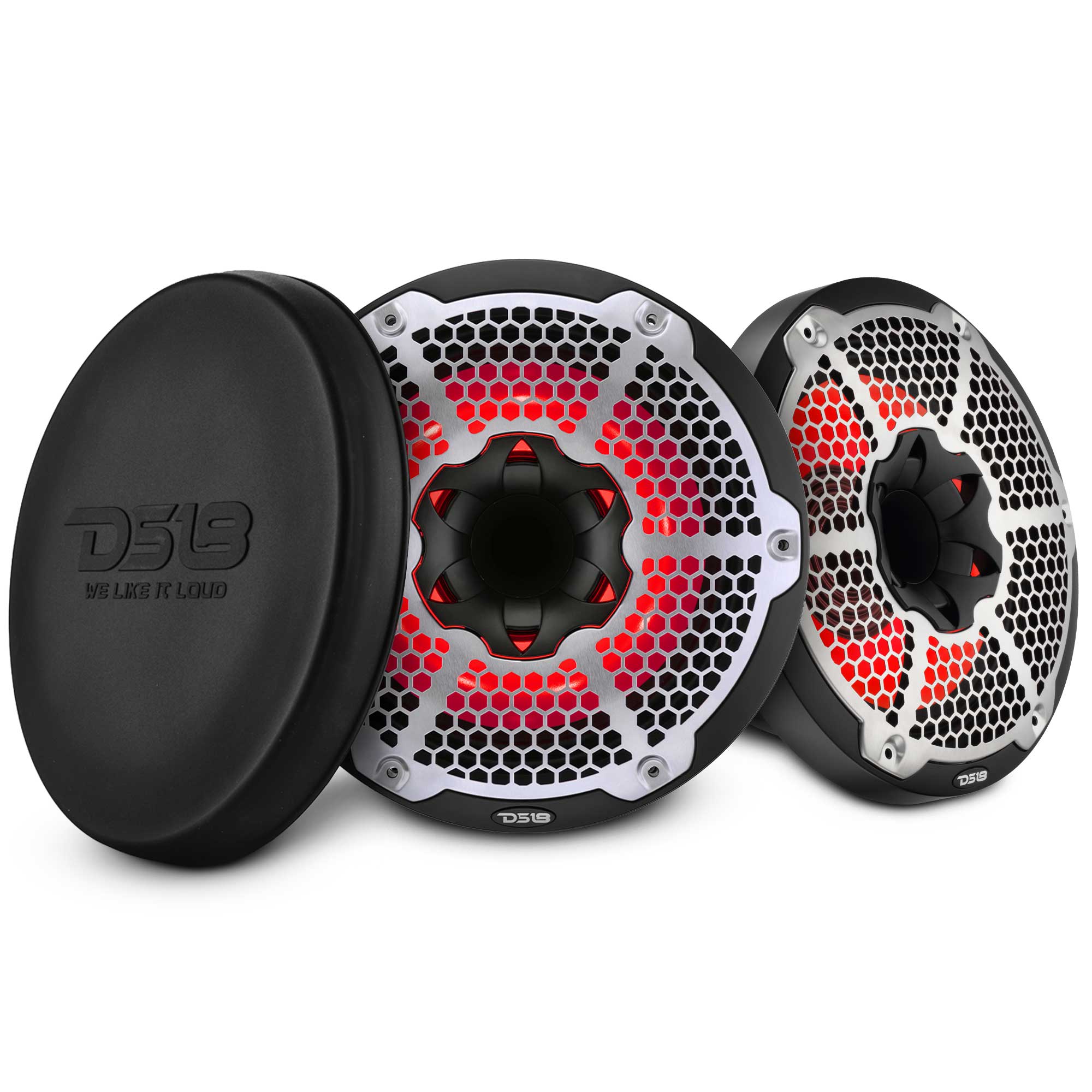10” Marine 2-Way Hybrid Speaker with RGB LED, Compression Driver and Neodymium Magnet | 450W RMS 4-Ohm