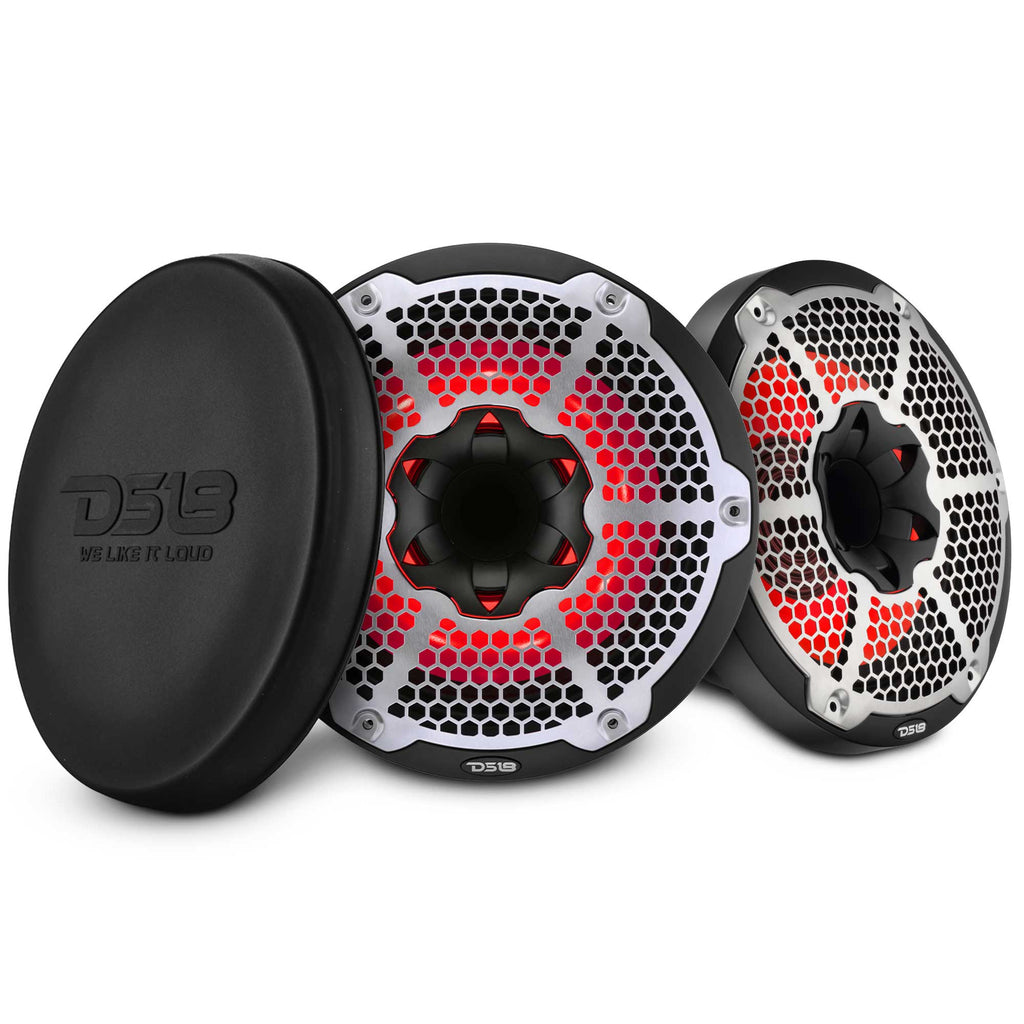 10” Marine 2-Way Hybrid Speaker with RGB LED, Compression Driver and Neodymium Magnet | 450W RMS 4-Ohm