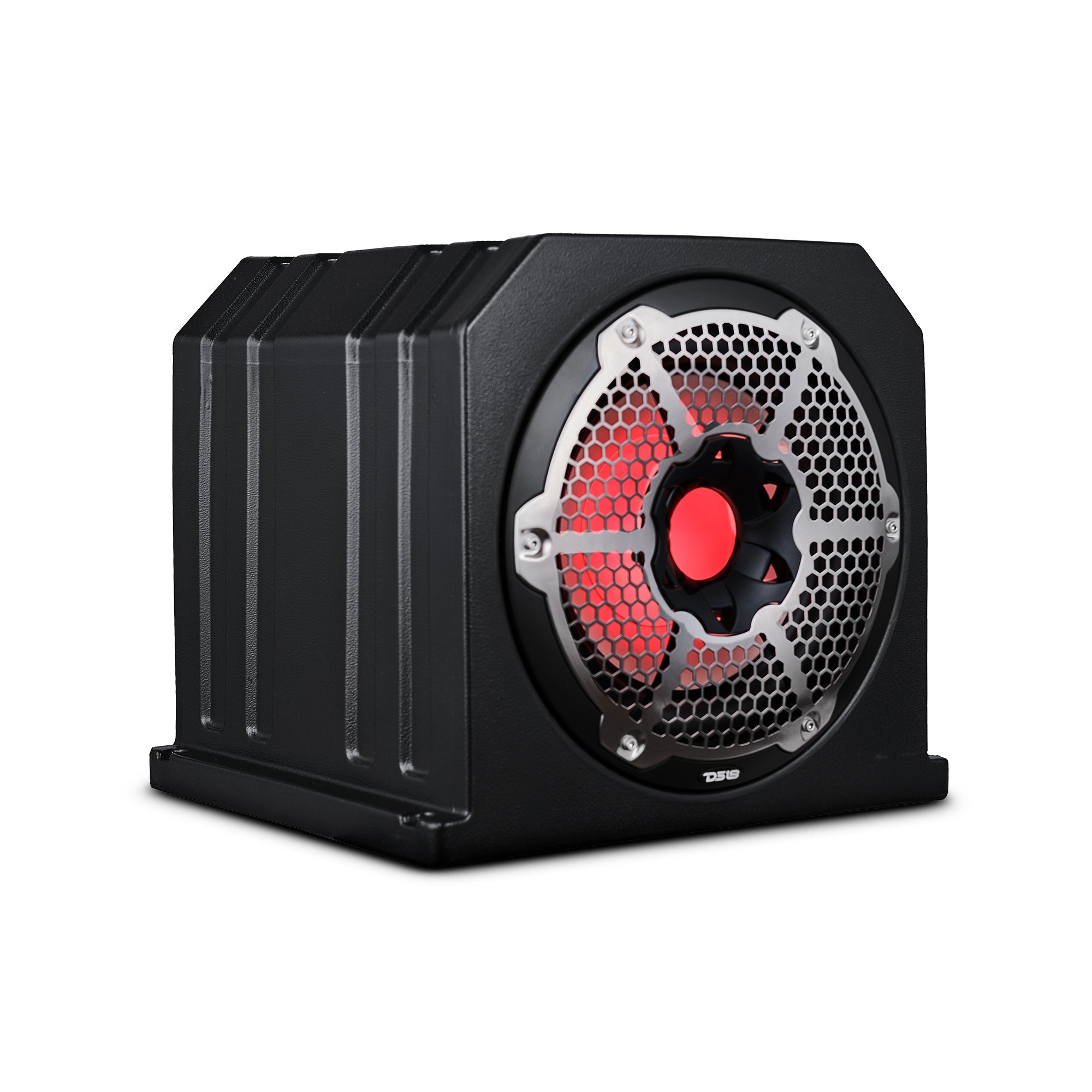 Dual 10" Marine Subwoofer Enclosure with 10" Passive Radiator and LED RGB Lights 350 Watts Rms 4-Ohm (NXL-10SUB Included)