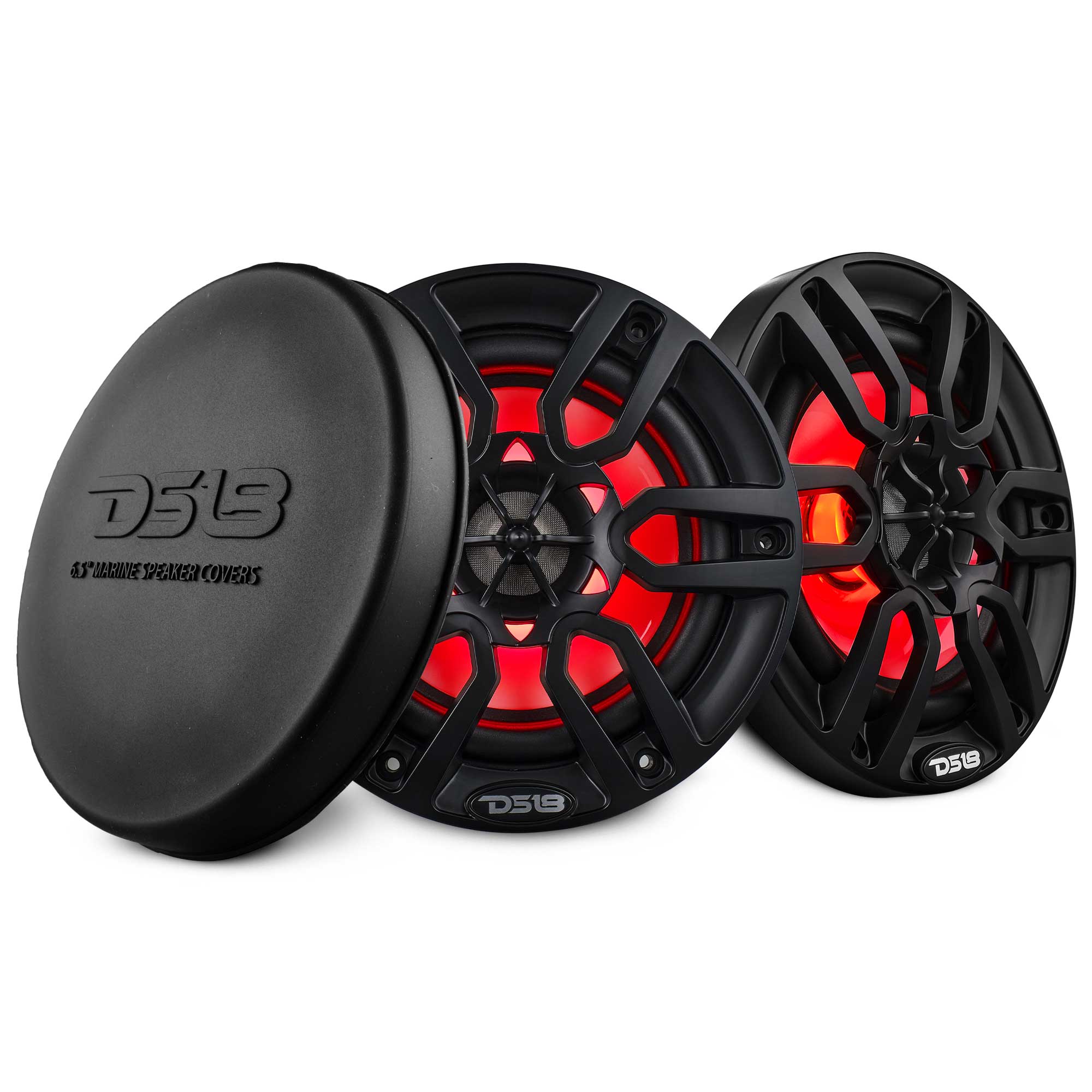 NXL 6.5" 2-Way Coaxial Marine Speaker with LED RGB Lights | 100W RMS 4-Ohm
