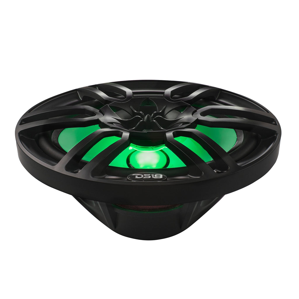 NXL 6x9" 2-Way Coaxial Marine Speaker with LED RGB Lights | 125W RMS 4-Ohm