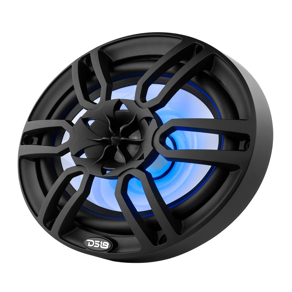 NXL 6x9" 2-Way Coaxial Marine Speaker with LED RGB Lights | 125W RMS 4-Ohm