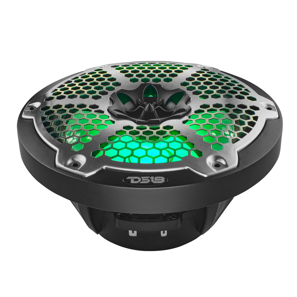 NXL 8" 2-Way Coaxial Marine Speaker With LED RGB Lights 125 Watts Rms 4-Ohm