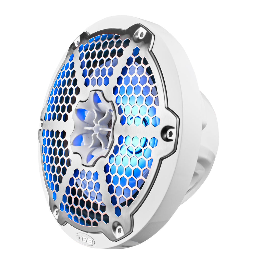 NXL 8" 2-Way Coaxial Marine Speaker With LED RGB Lights 125 Watts Rms 4-Ohm