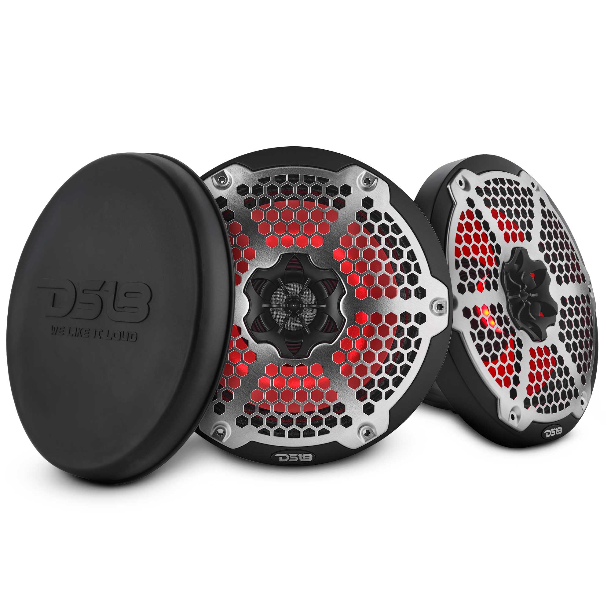 8” Marine 2-Way Hybrid Speaker with RGB LED, Compression Driver and Neodymium Magnet | 350W RMS 4-Ohm