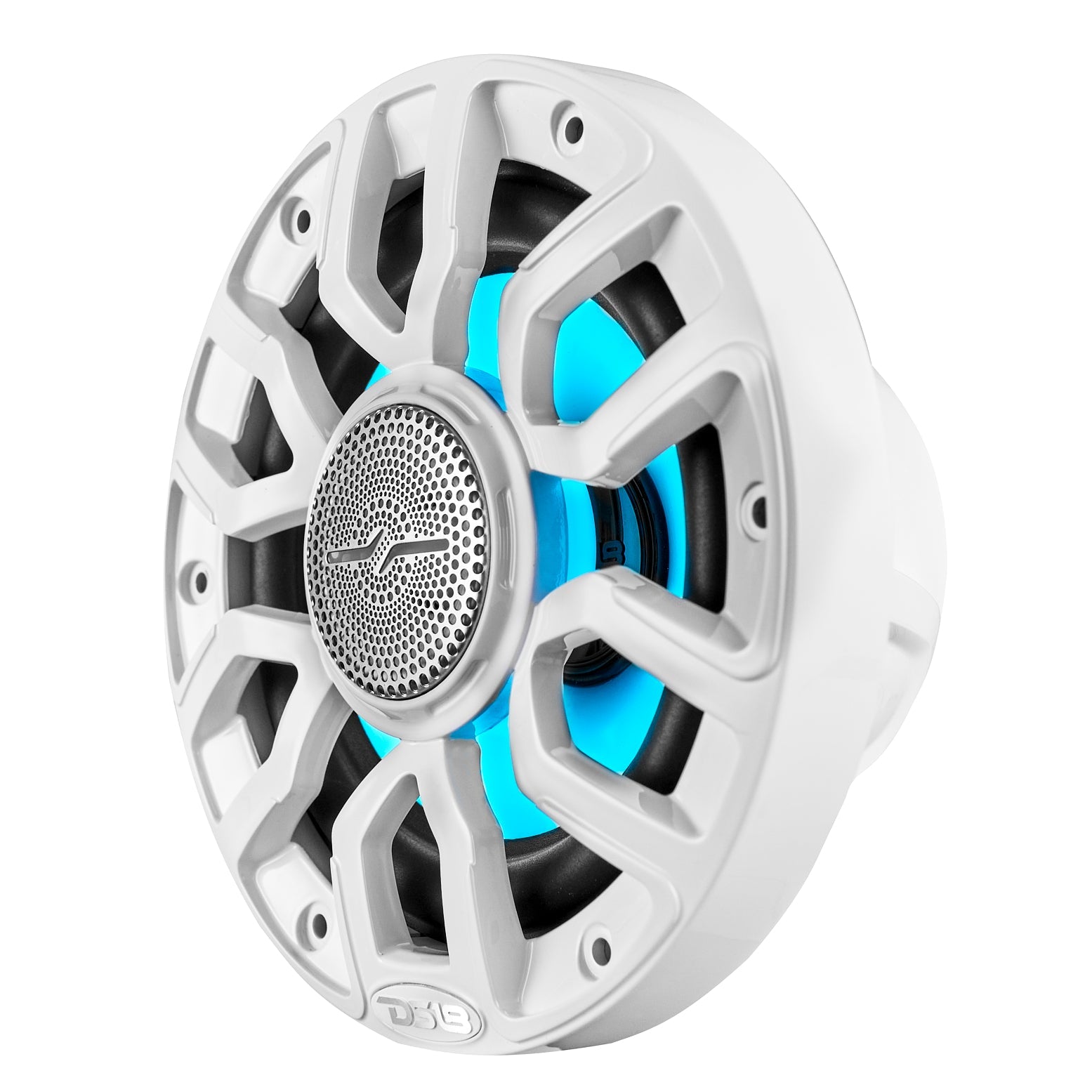 NXL 6.5" 2-Way Coaxial Marine Speaker with Bullet Tweeter and Digital Led Lights | 150W RMS 4-Ohm