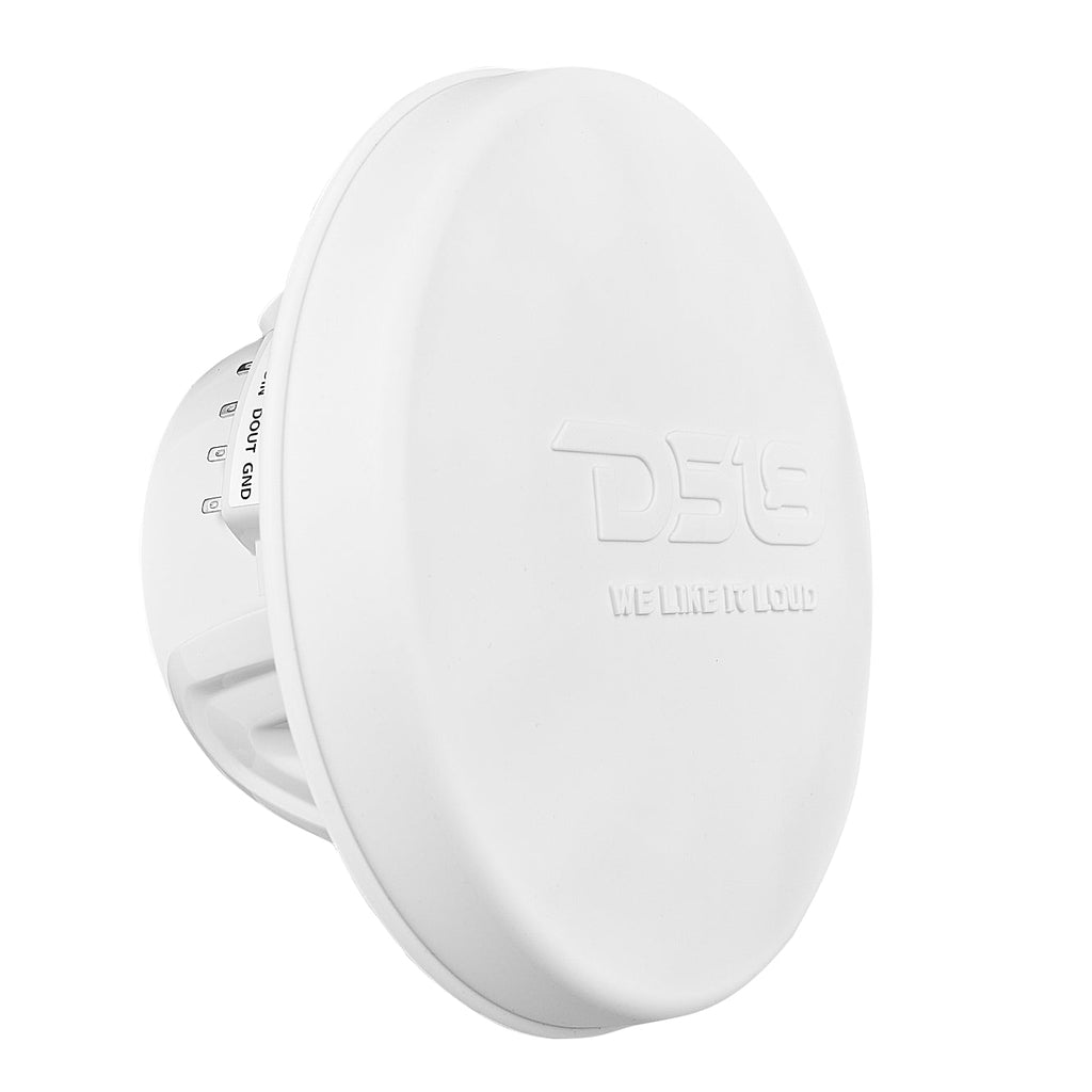 NXL 6.5" 2-Way Coaxial Marine Speaker with Bullet Tweeter and Digital Led Lights | 150W RMS 4-Ohm