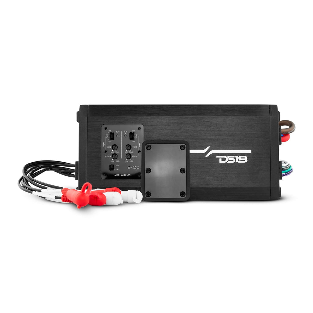 DS18 Better Marine Stereo Package 2 x 8” Speaker Tower | 1 x 2 Ch Amplifier | 1 x MOFCKIT8 and 1 x LED-BTC