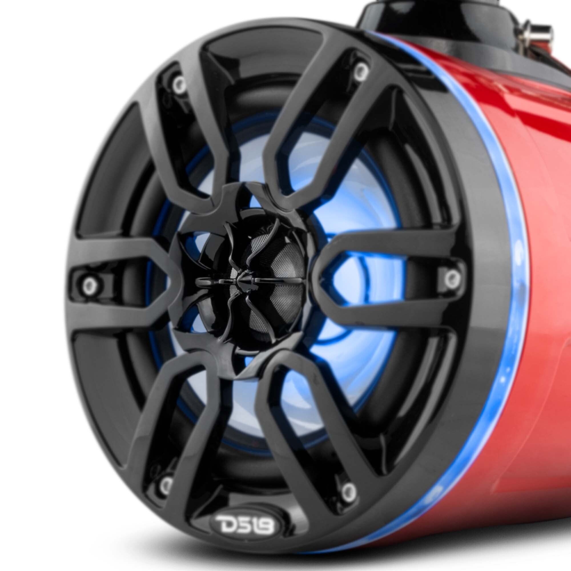 NXL 6.5" Marine and Powersports Towers LED RGB Lights 100 Watts Rms - Red