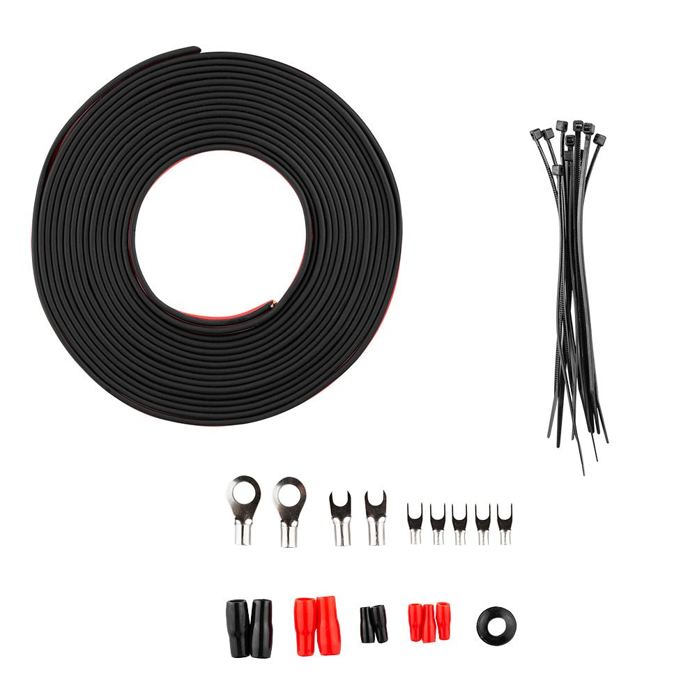 8-GA OFC 100% Copper Amplifier Installation Kit - RED