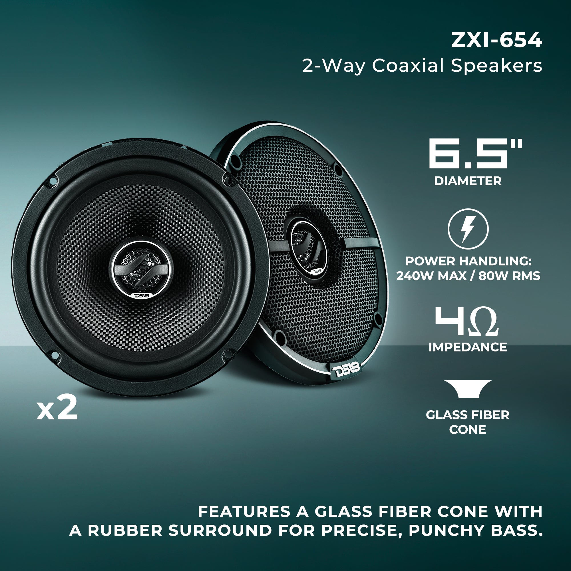 Car Audio Bundle: 6.5" & 6x9" Coaxial Speakers with OEM Speaker Adapters, Amplifier, and Installation Kit