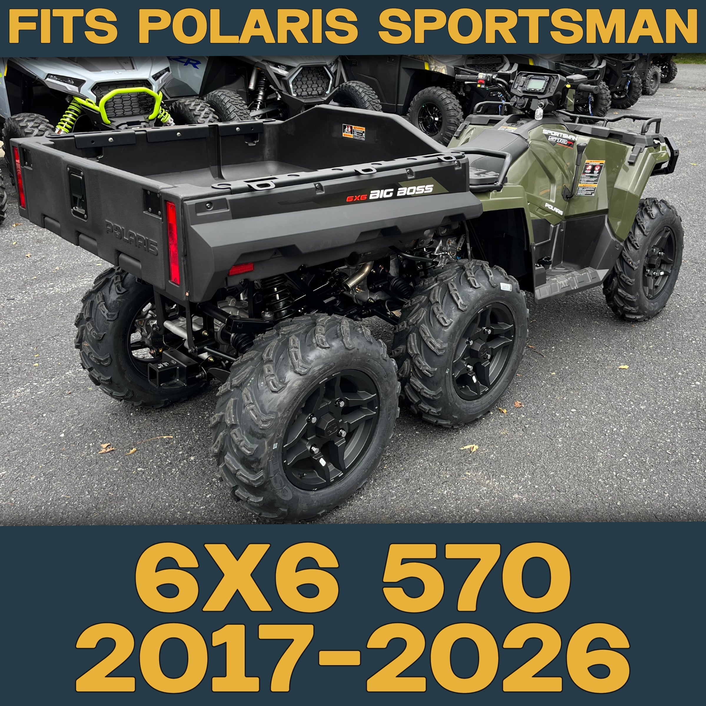 Polaris Sportsman 6x6 570 2017-2026 Ridge Rider Rotor and Pad Kit