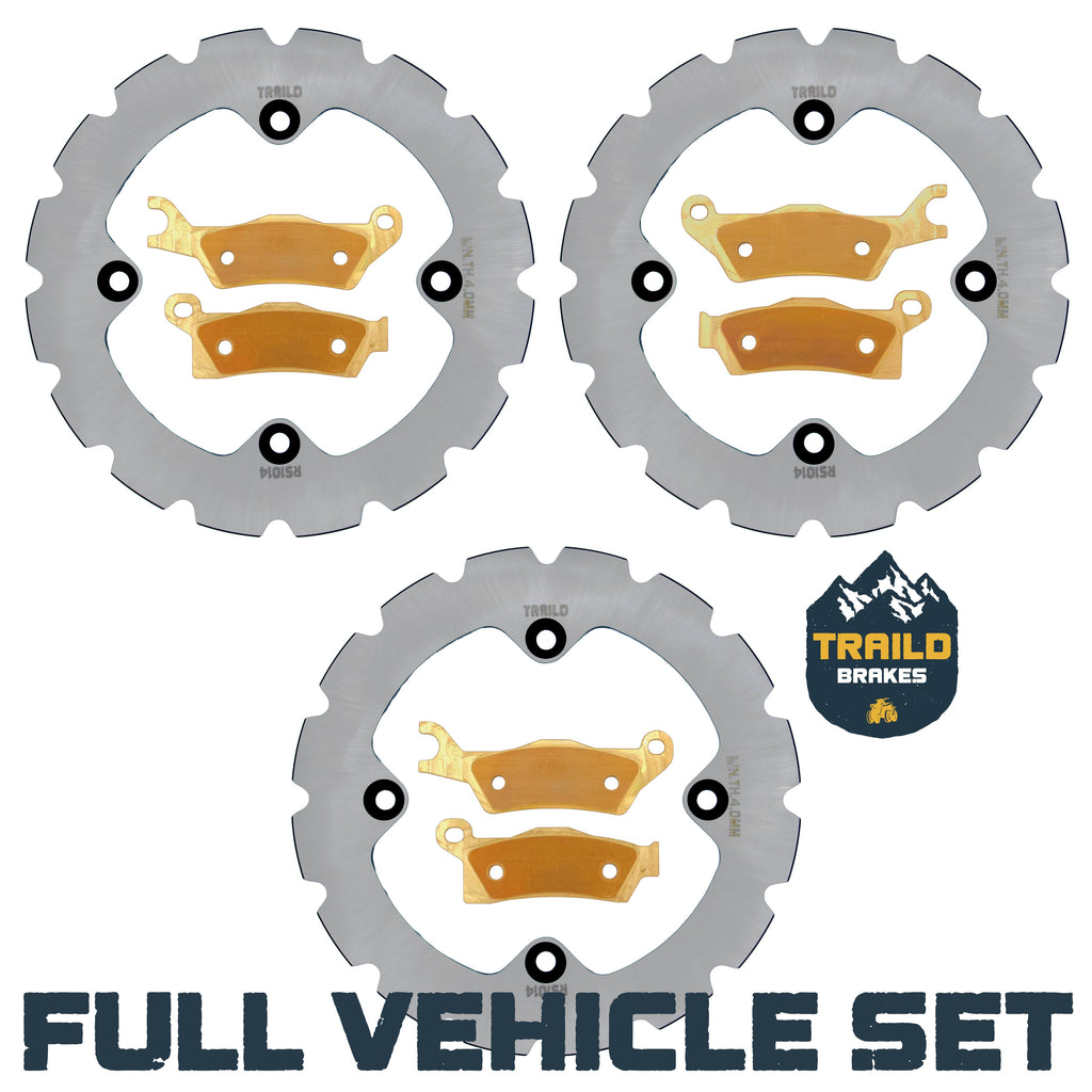 Can-Am Renegade 1000/850/650/570 2020-2026 Ridge Rider Rotor and Pad Kit