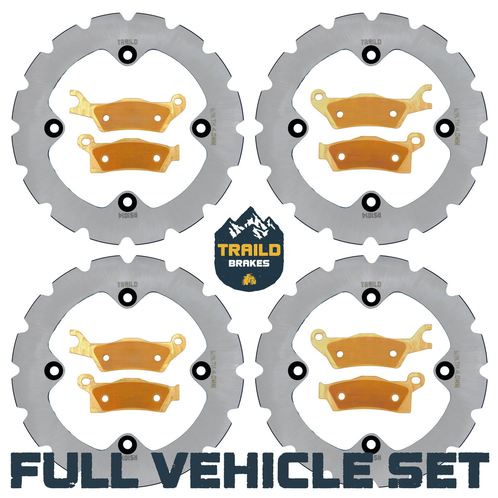 Can-Am Renegade 1000/850/800/570/500 2012-2019 Ridge Rider Rotor and Pad Kit