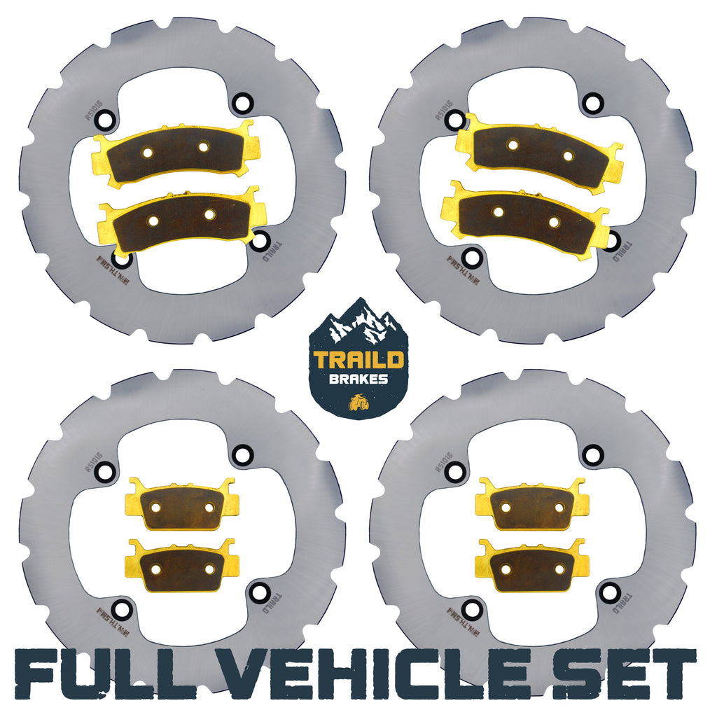 Honda Talon 1000R/1000X/1000X-4 2019-2026 Ridge Rider Rotor and Pad Kit