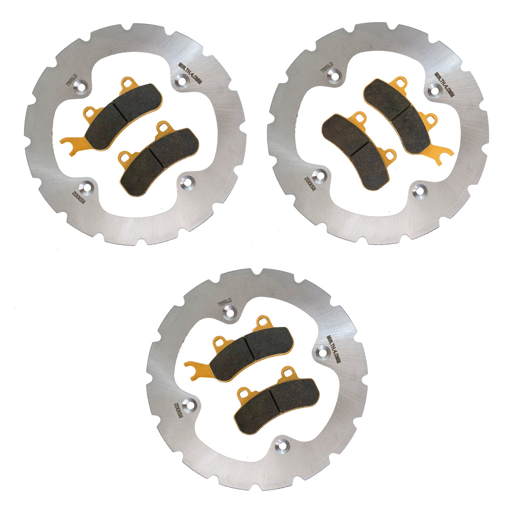 Can-Am Defender 3-Seater HD10/HD9/HD8/HD7/HD5 2016-2026 Ridge Rider Rotor and Pad Kit