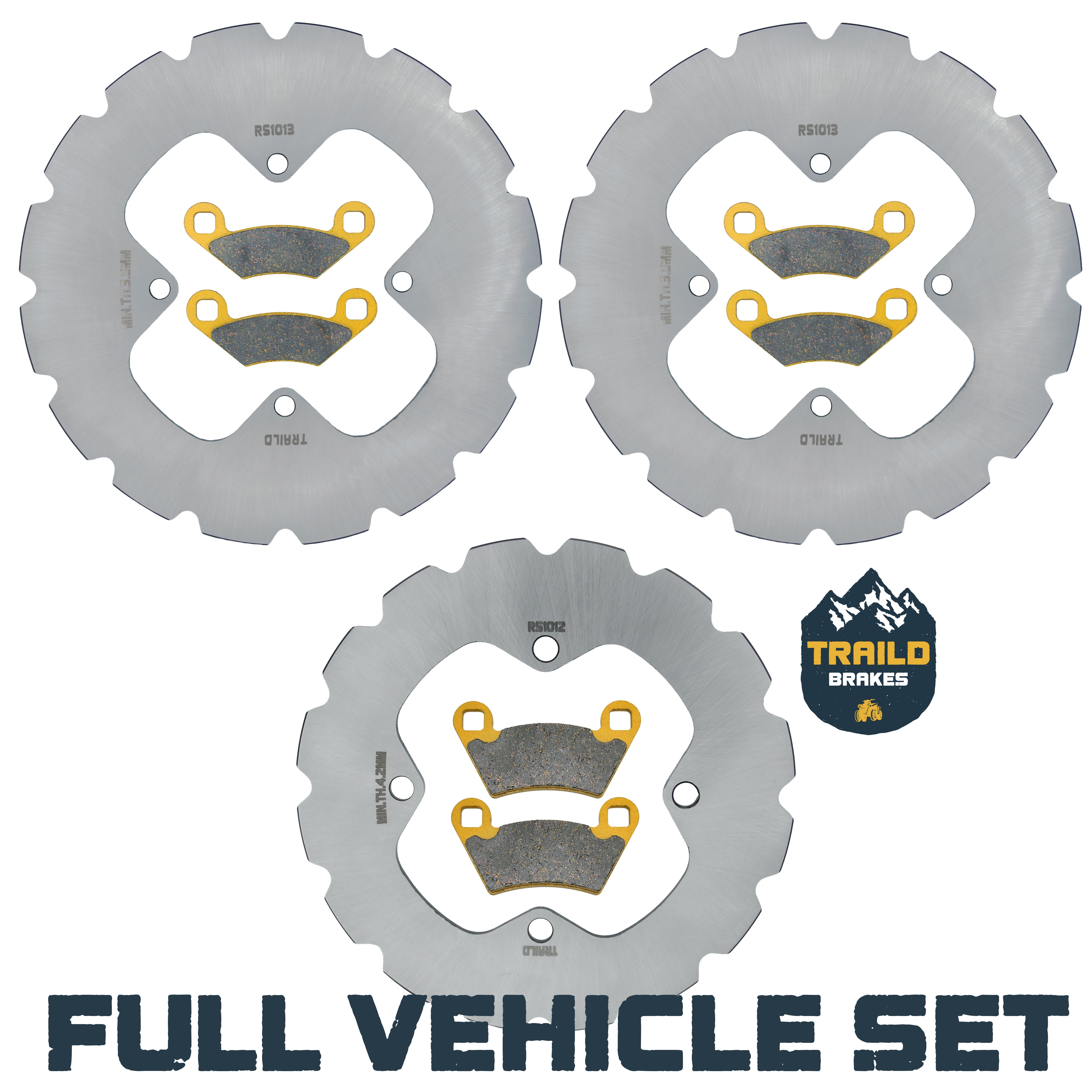 Polaris Sportsman Touring 500 2010-2013 Ridge Rider Rotor and Pad Kit