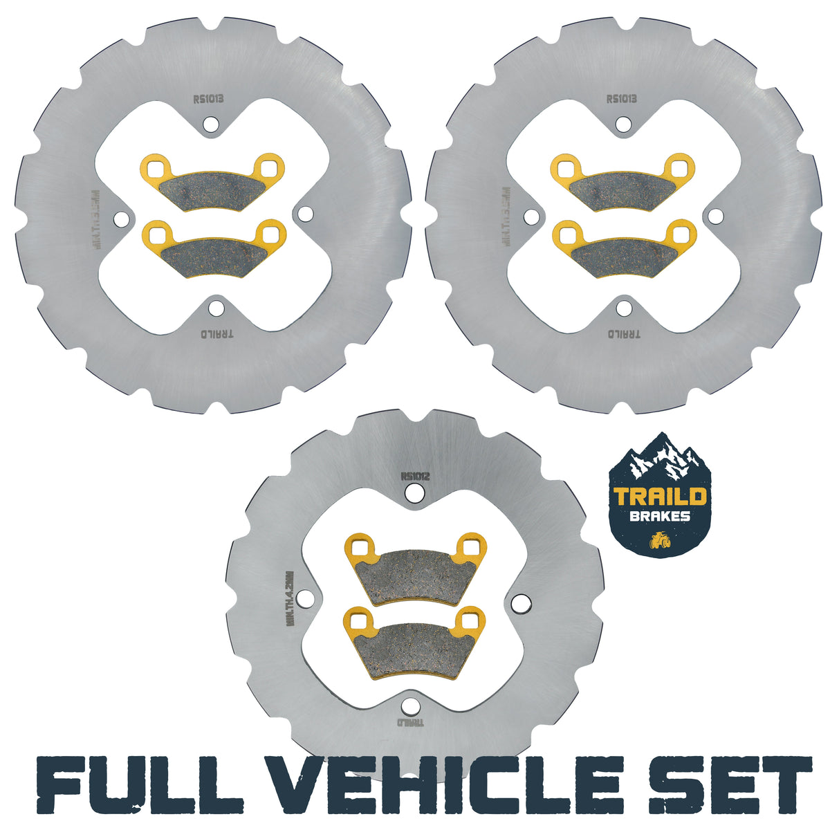 Polaris Sportsman Touring 500 2010-2013 Ridge Rider Rotor and Pad Kit