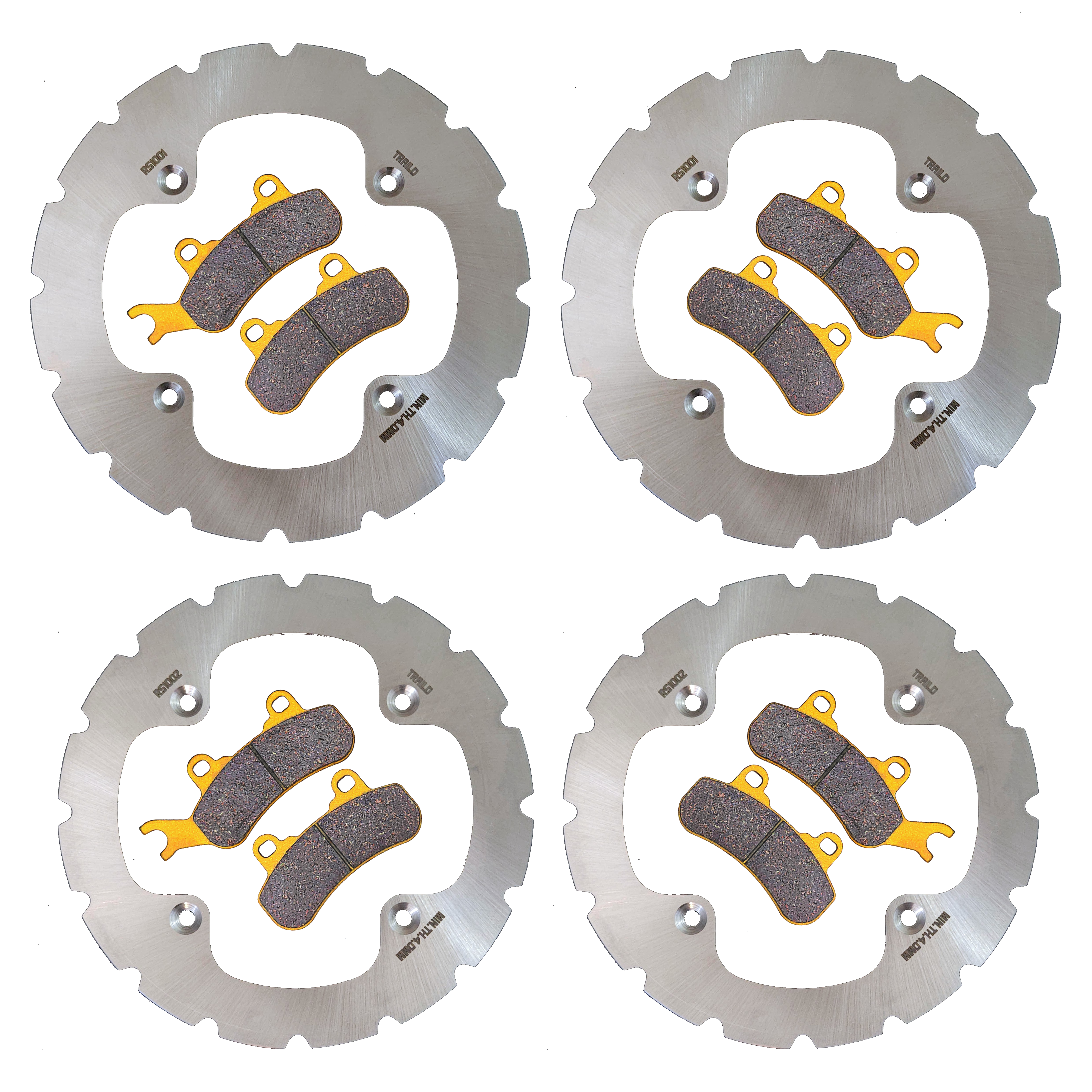 Can-Am Maverick Sport/Trail 2018-2026 Ridge Rider Rotor and Pad Kit
