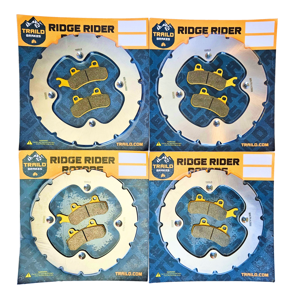 Can-Am Defender MAX 6-Seater/PRO/6x6 HD10/HD9/HD8/HD7 2016-2026 Ridge Rider Rotor and Pad Kit