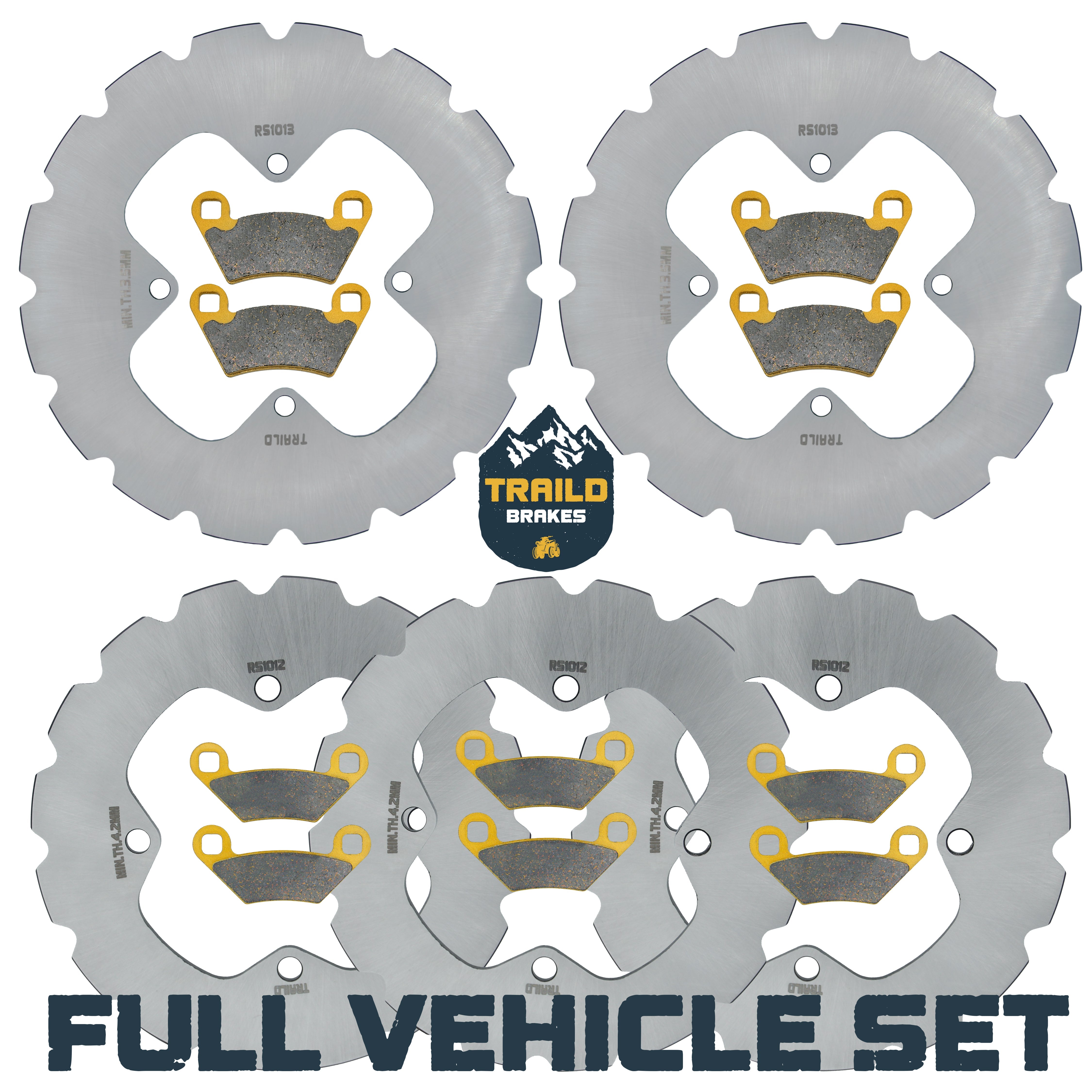 Polaris Sportsman 6x6 570 2017-2026 Ridge Rider Rotor and Pad Kit