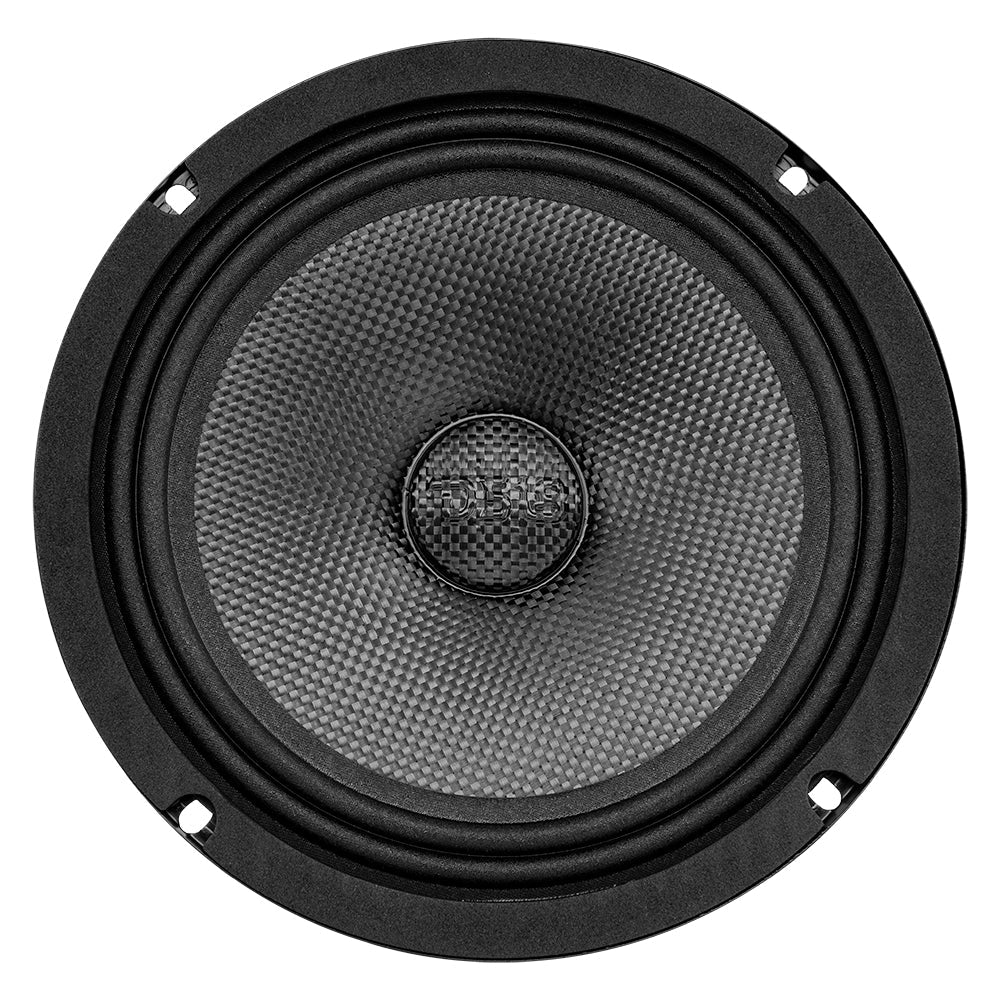 PRO 8" Shallow Carbon Fiber Water resistant Cone Mid-Bass Loudspeaker 275 Watts Rms 4-Ohm