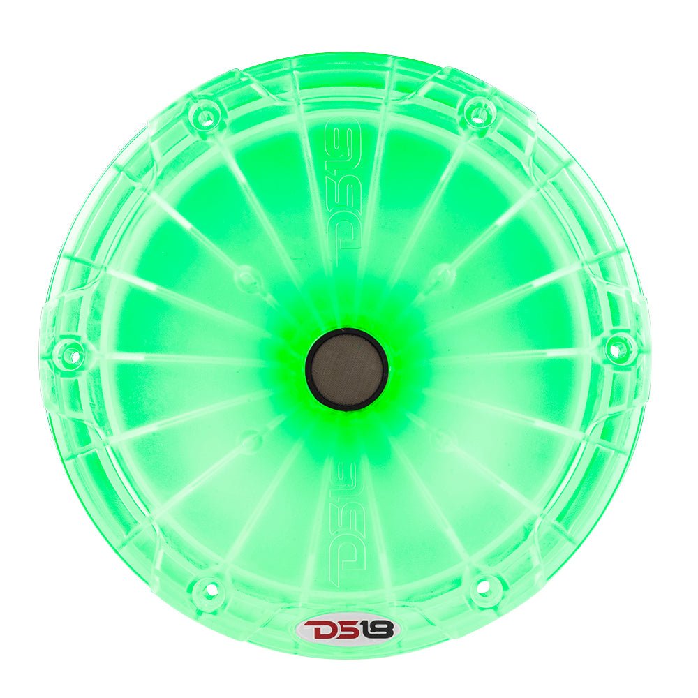 DS18 PRO-DKHCL PRO 1" Twist On Throat Compression Driver 1.75" Titanium VC with RGB Led Light Horn and Built-in Crossover 700 Watts 4 Ohms