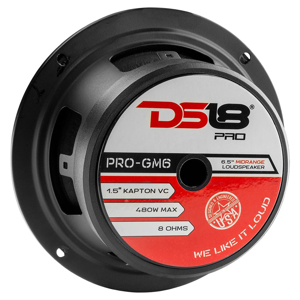 DS18 PRO-GM6 6.5" Mid-Range Loudspeaker 480 Watts 8-Ohm