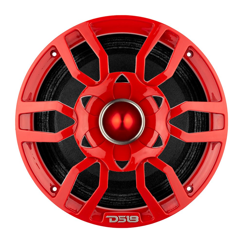 DS18 PRO-GTW8RD 8" Grill with Built-in 1.75" VC Neodymium Bullet Tweeter and RGB Lights 500 Watts Red