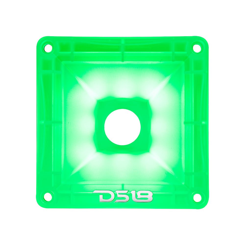 DS18 PRO-H44CL 1" Throat Transparent Plastic Driver Horn With RGB Lights