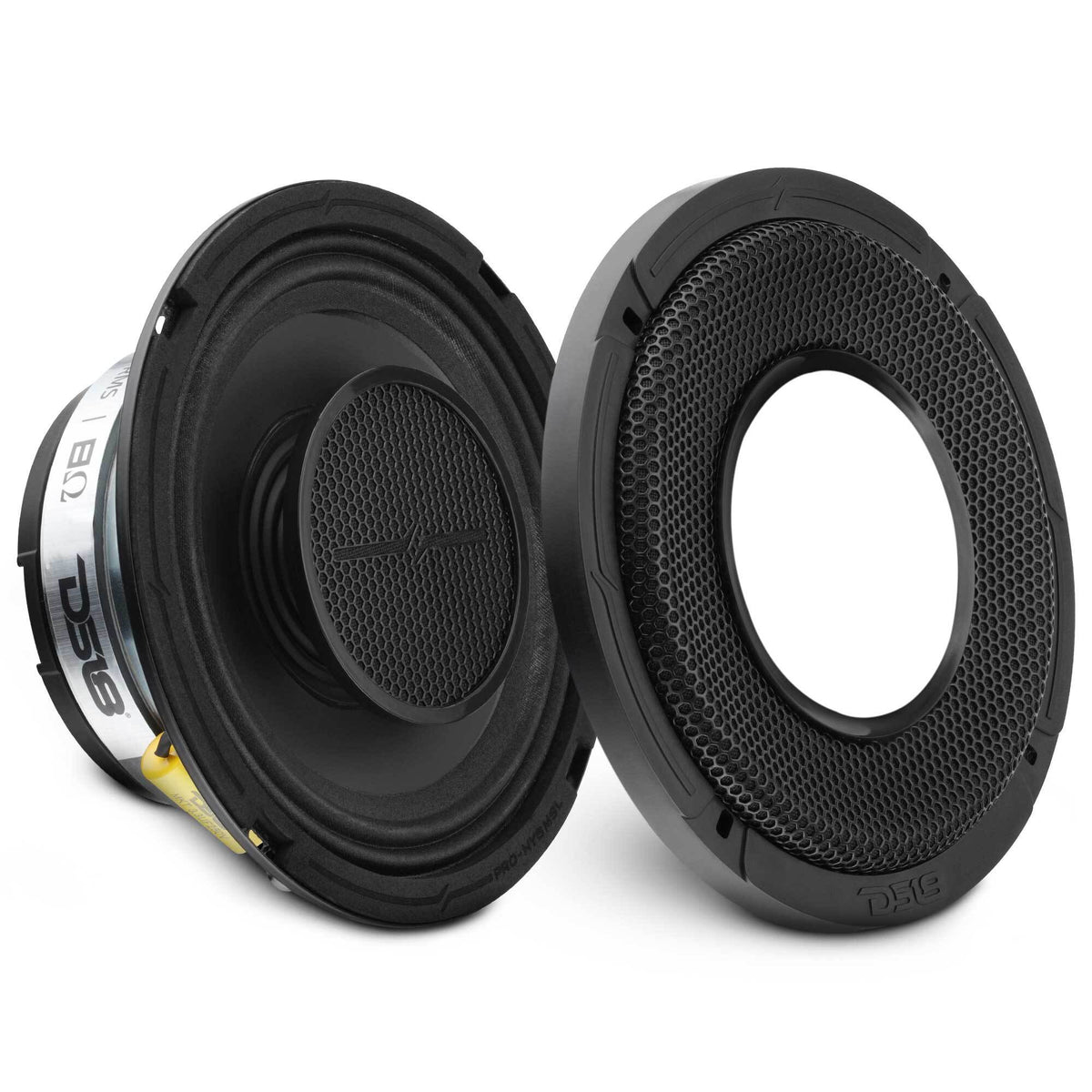 PRO 6.5" Shallow Coaxial Hybrid Mid-Range Loudspeaker with Built-in Driver | 150W RMS 8-Ohm