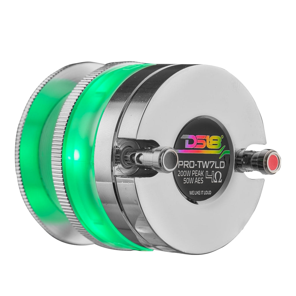 2.3" Neodymium Super Bullet Tweeter with 1" Aluminum Voice Coil & Digital LED Lights