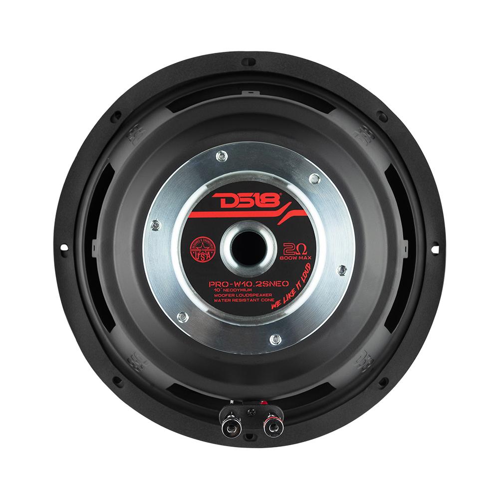 PRO 10" Neodymium Water Resistant Woofer 400 Watts Rms 2-Ohm SVC