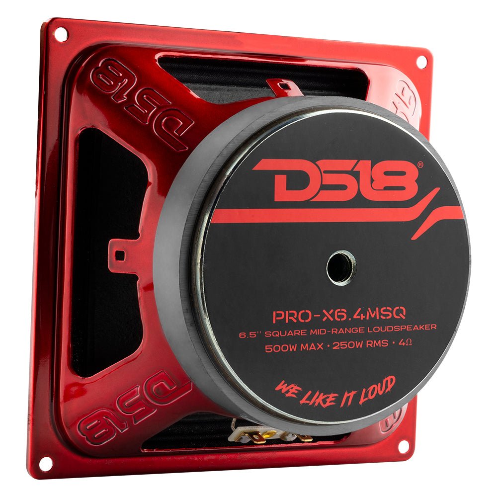 PRO 6.5" Square Midrange Loudspeaker 450 Watts 4-ohm