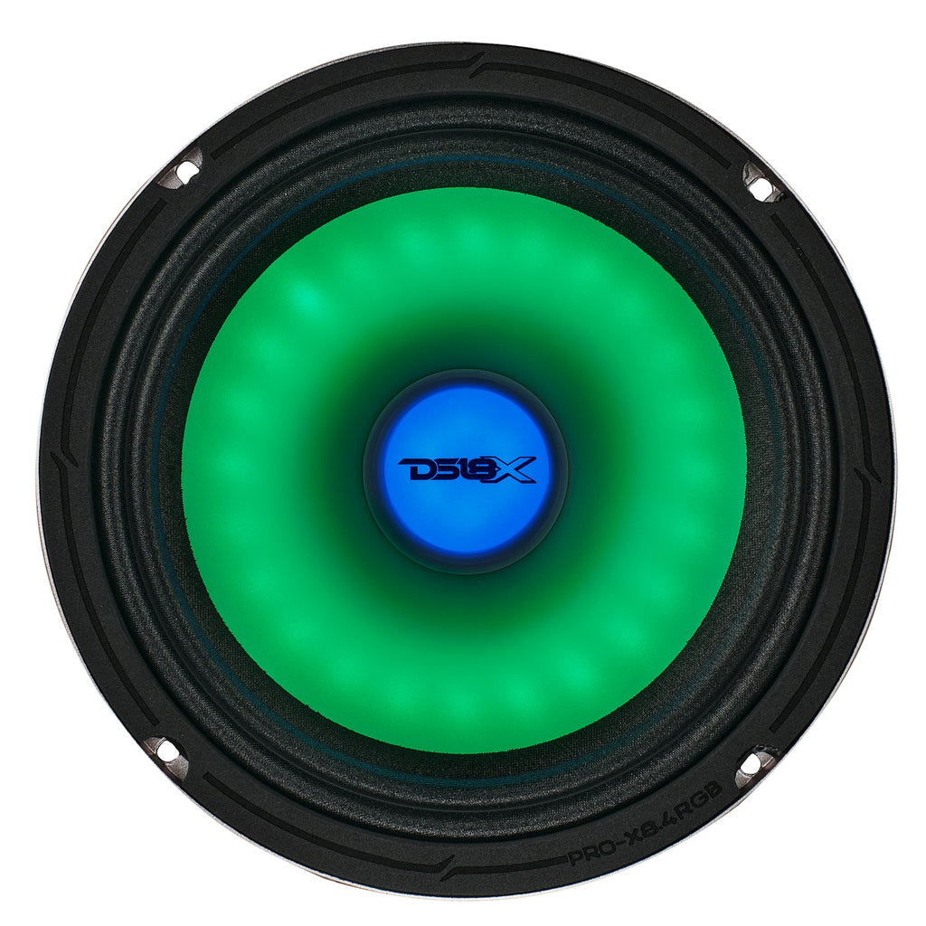8" Mid-Range Loudspeaker with Dual RGB LED For Cone & Dust Cap 275 Watts 4-Ohm