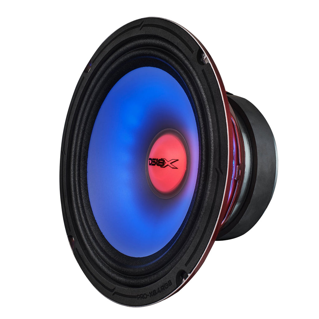 8" Mid-Range Loudspeaker with Dual RGB LED For Cone & Dust Cap 275 Watts 4-Ohm