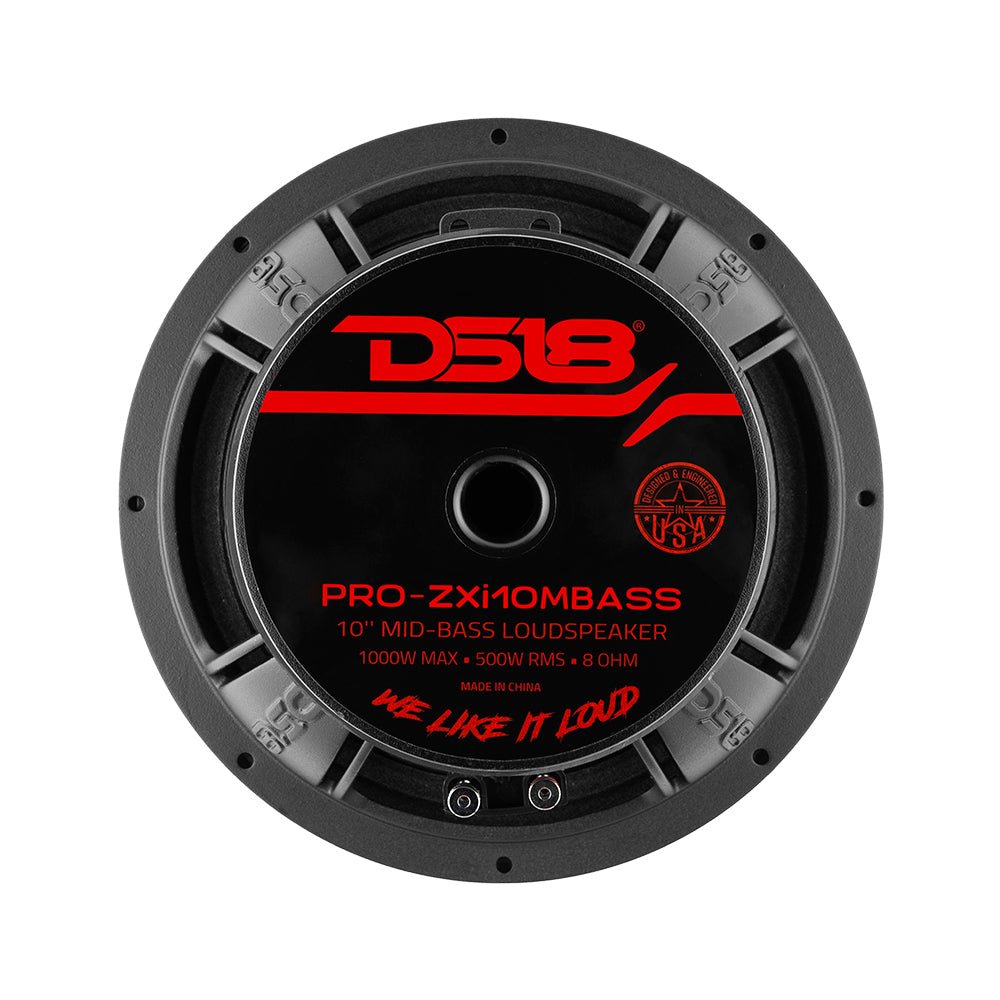 PRO-ZXI 10" Mid-Bass Loudspeaker With Neodymium/Ferrite Magnets 500 Watts Rms 8-Ohm
