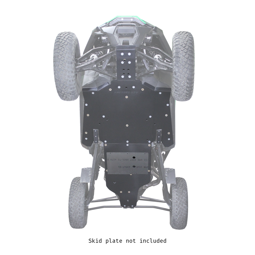 Polaris RZR Pro R X-Brace for UHMW Skid Plate
