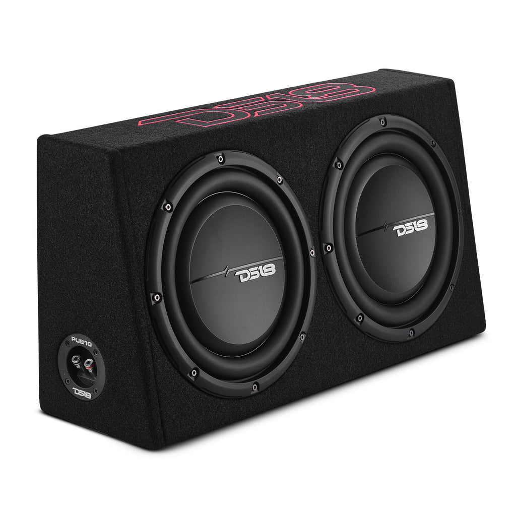 Loaded 10” Subwoofer + Passive Radiator Enclosure for Pickup Trucks