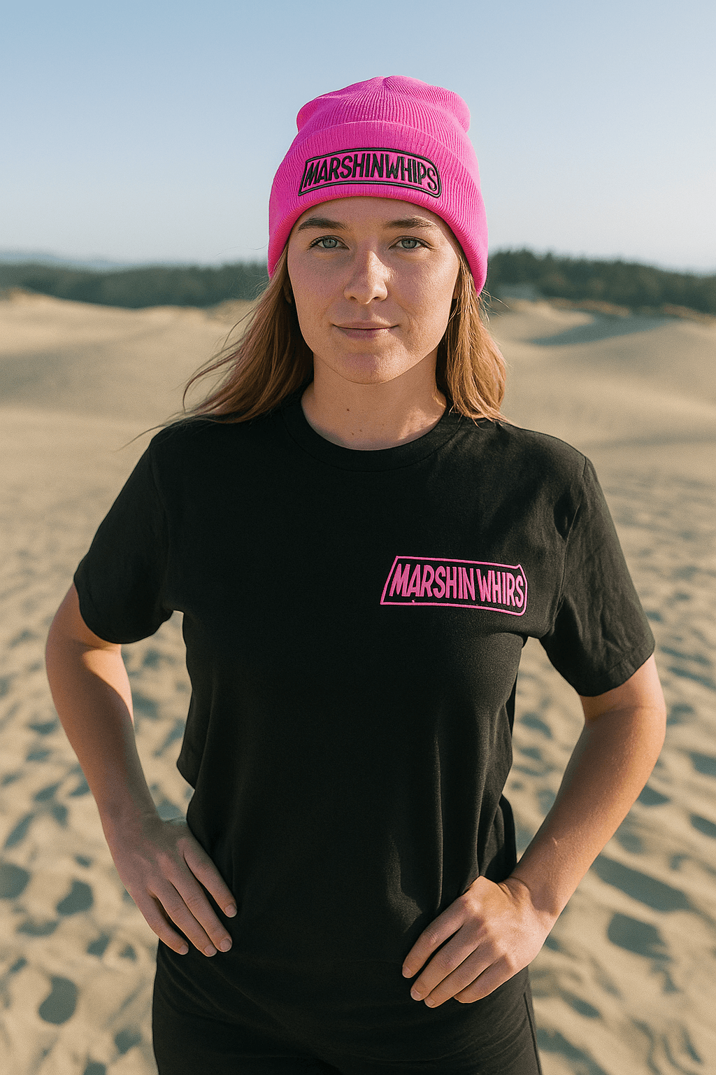 Black and Pink Glow-in-the-Dark T-Shirt