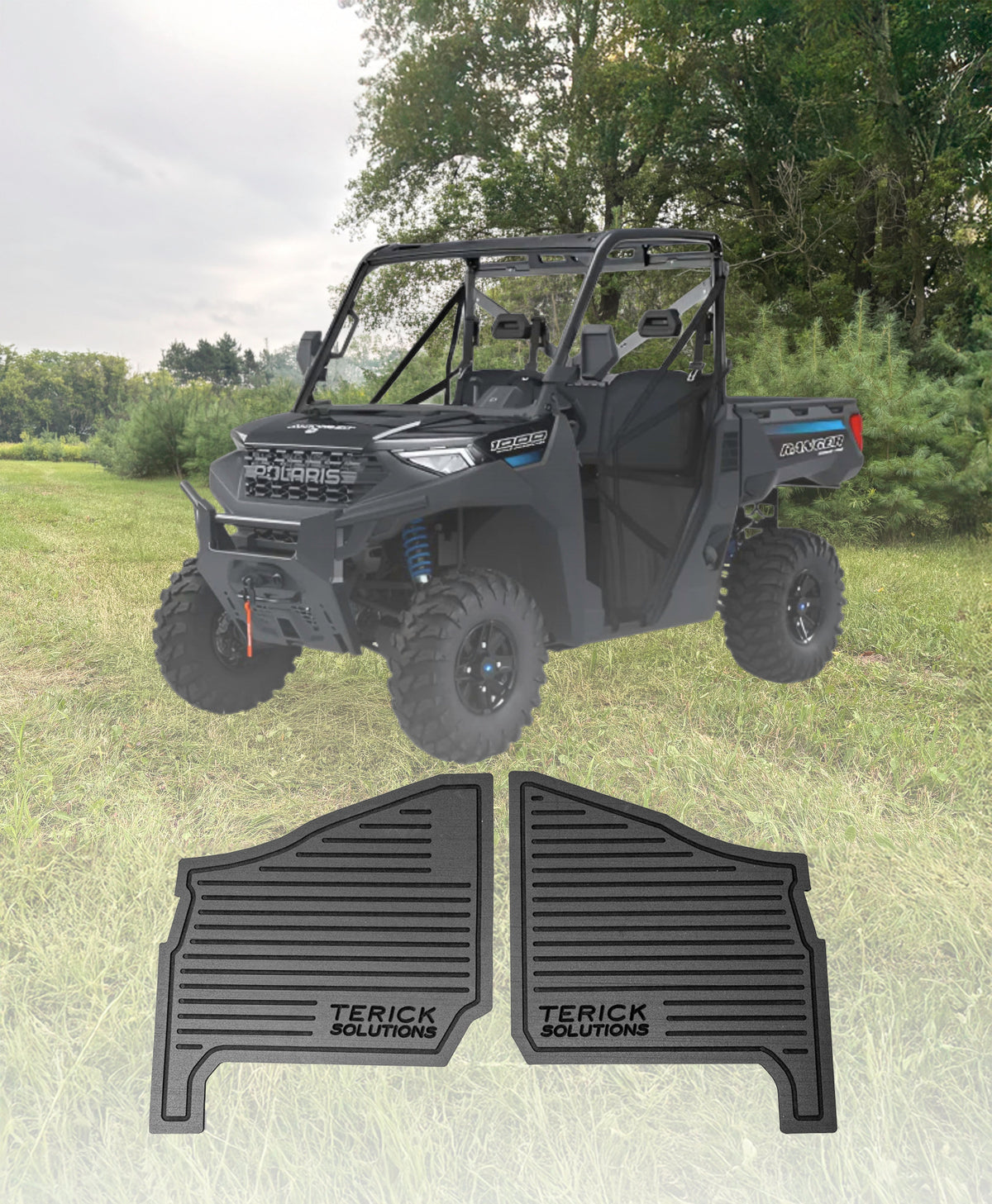 Polaris Ranger Base/EPS/Premium 1000 Rubber Floor Mats (NON XP MODELS)