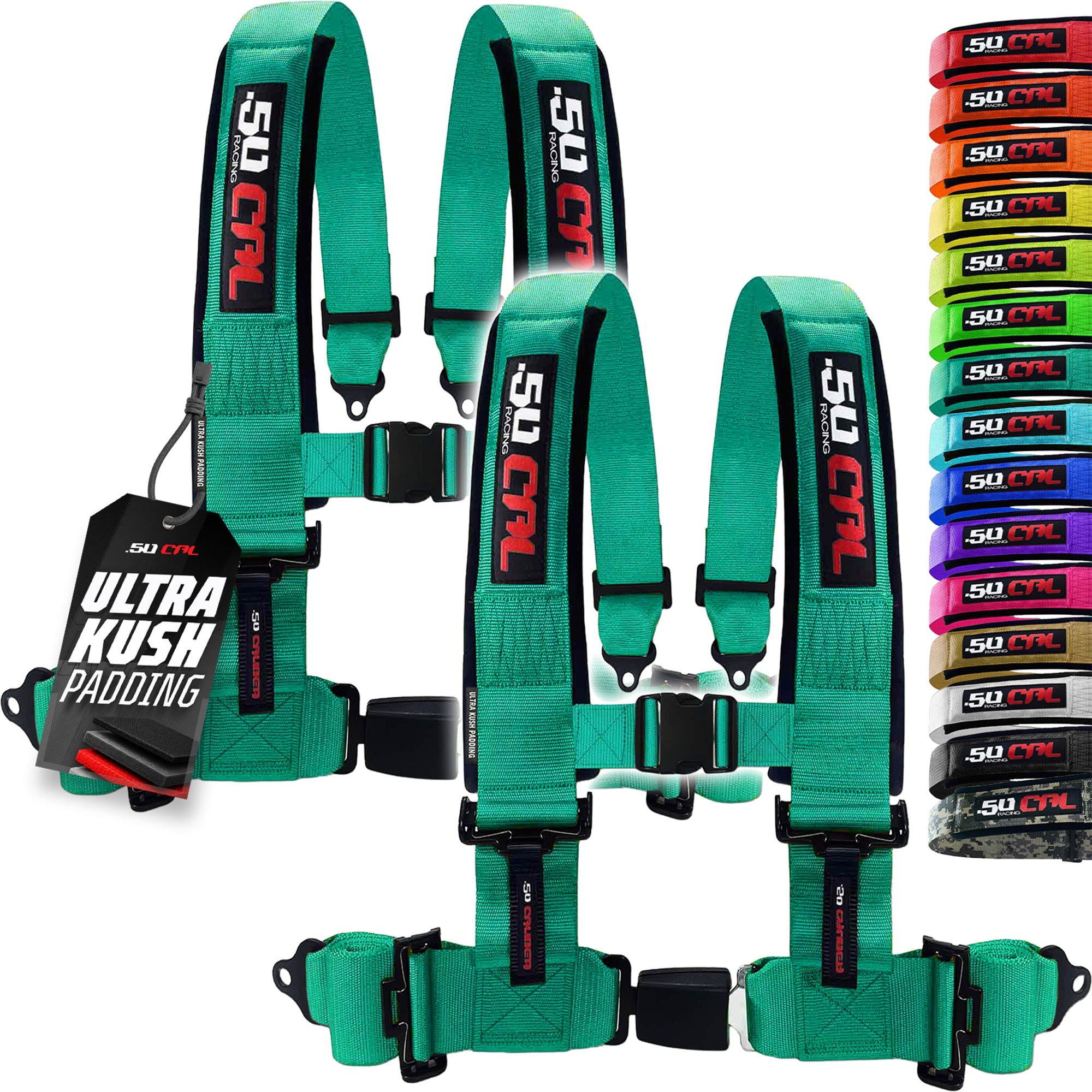 Pro Series 2" & 3" 4 point Harness with push button release
