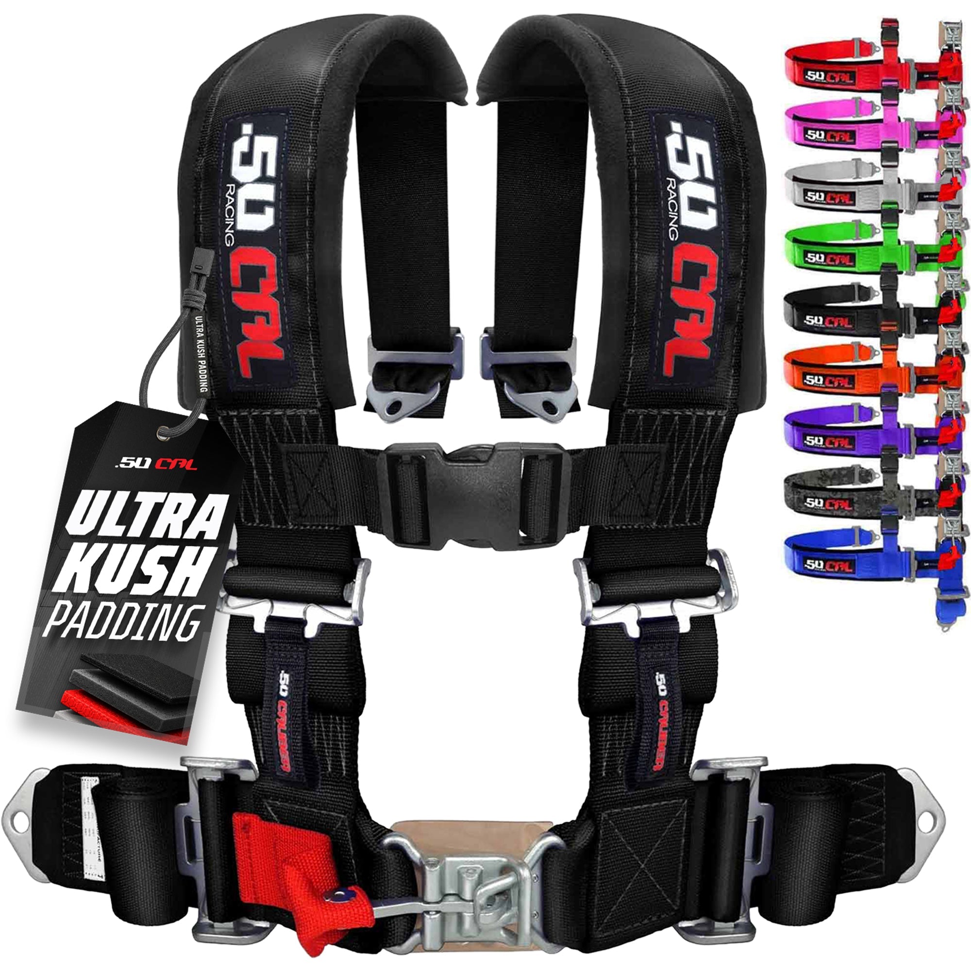 Pro Series 3" 4 point Latch Harness 50 Caliber Racing